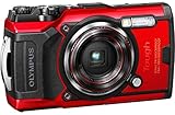 Olympus Tough TG-6 Cámara de Acción, 12 Megapíxeles, Estabilización de Imagen Digital, 4x Zoom de Gran Angular, Vídeo 4K, 120fps, Wi-Fi, Rojo